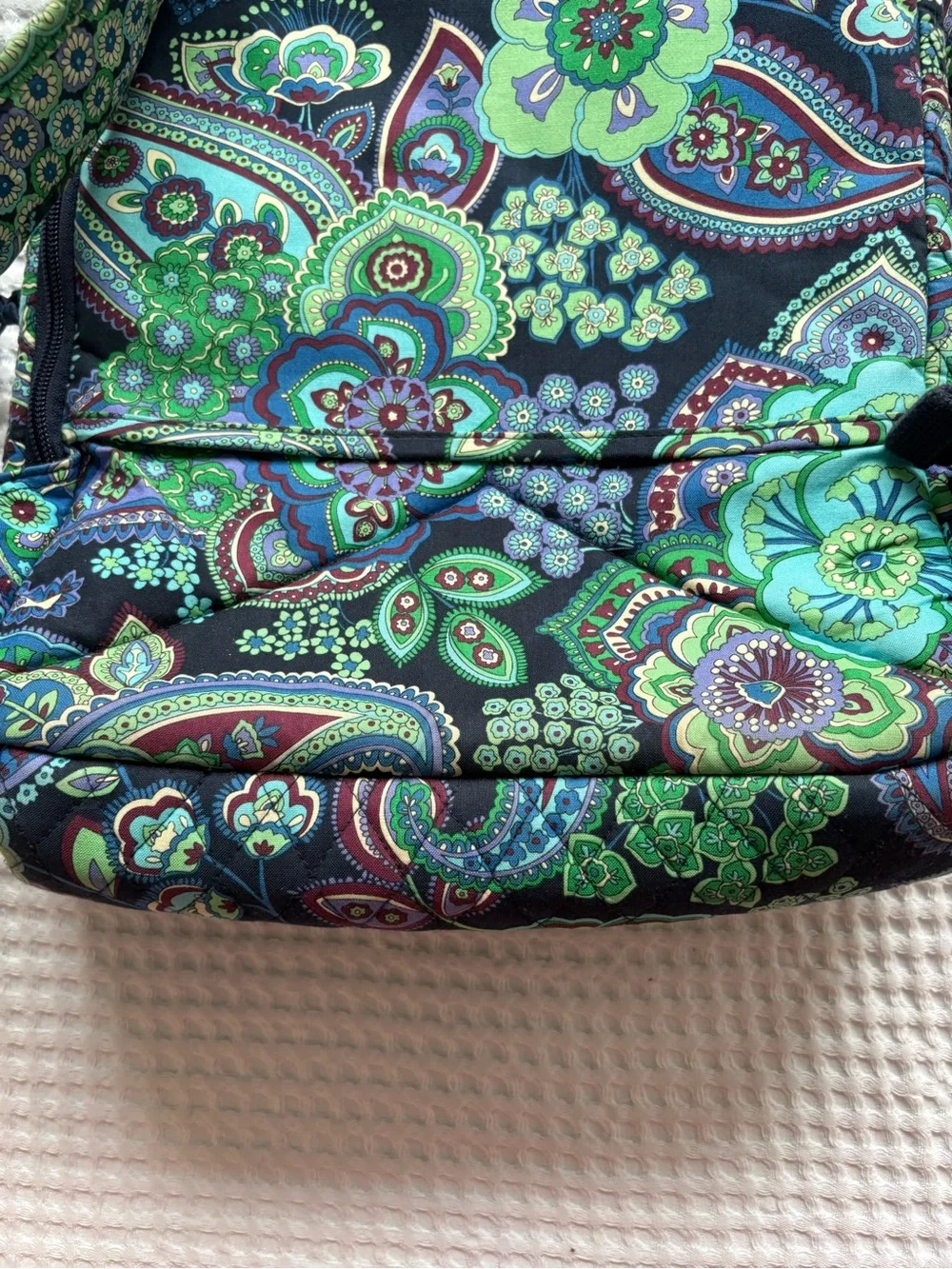 Vera Bradley Campus Backpack Blue Rhapsody Laptop Suitcase Trolley Strap